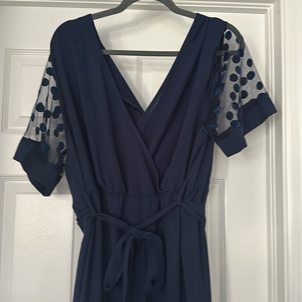 NWT SHEIN navy flare leg jumpsuit SIZE 2xl